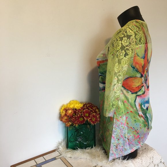 Leoma Lovegrove Abstract Mesh Blouse - Picture 4 of 8